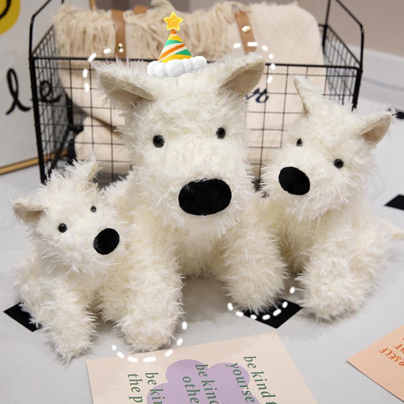 Cute Simulated Dog West Highland Doll Jellycat Plush Toy Puppy Doll Girl Rag Doll Gift