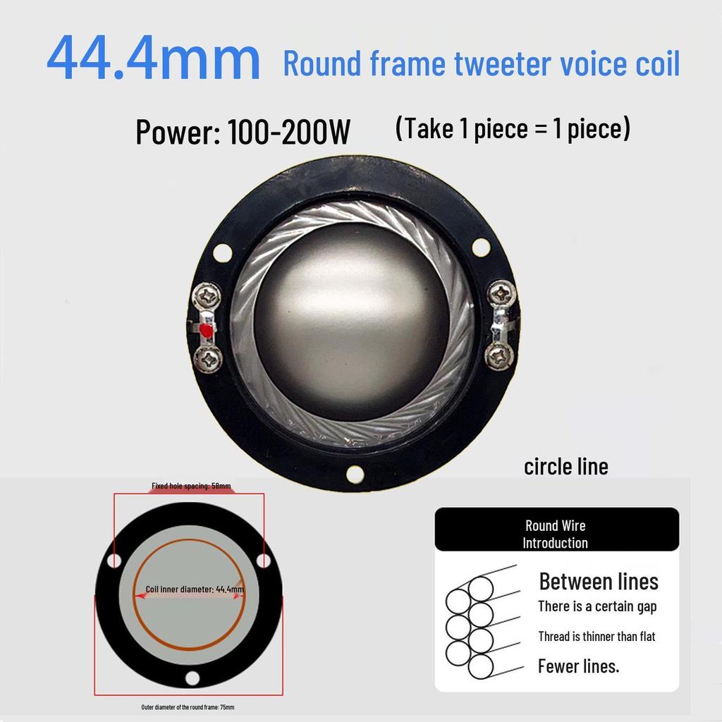 High-Frequency Voice Coil Diaphragm Repair Parts: 25-75 Core Round Flat Wire