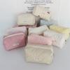New Quilted Heart Makeup Bag Women's Cosmetic Wash Bag Multi-functional Large-capacity Student Pencil Brush Storage Pouch
