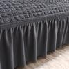 Ruffled Seersucker Sofa Cover for Living Room Thick Elastic Solid Stretch Couch Slipcovers 1/2/3/4 Seater Sofa Armchair Cover