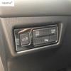 Car Head Light Lamp Switch Button Panel Cover Trim For Mazda CX-5 CX5 2017 - 2024 Silver / Black Metal Interior Accessories