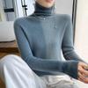 Damen nahtloser Kaschmir-Rollkragenpullover – Figurbetonter Strickpullover für Herbst/Winter