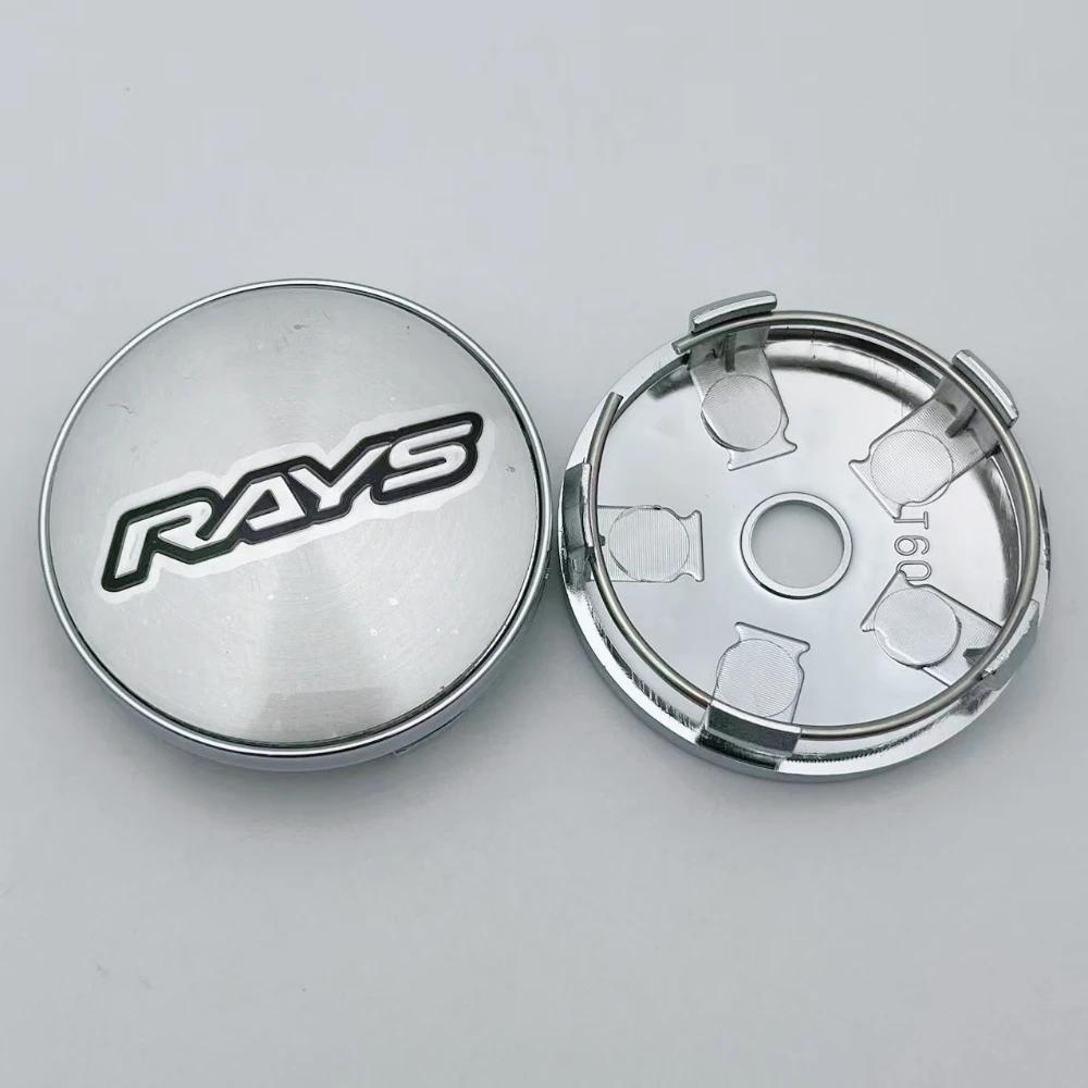 4pcs 60MM 56MM Car Wheel Center Caps With Rays Logo Emblem Badge Wheel Hub Hubcaps Auto Rim Centre Dust Cover Car Accessories