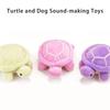Squeaking Plush Turtles Toy for Dog Chew Stuffed Animal Engagement Teething Toy for Various Breeds Indoor Entertainment