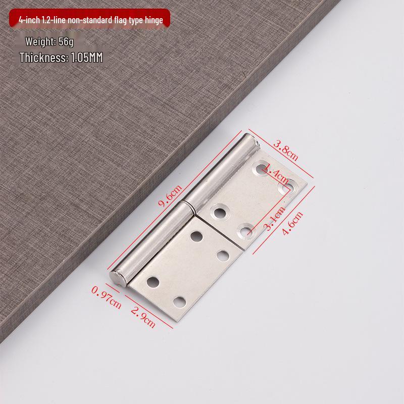 Removable 304 Stainless Steel Flag Hinge for Bathroom and Fire Doors