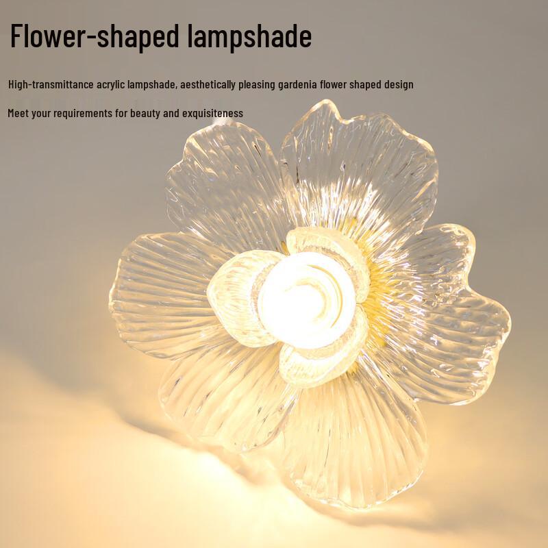 Dream Bubble Solid Wood Gardenia LED Ceiling Light