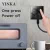 YINKA Tempered Glass 1/2/3/4 Gang 1/2 Way On / Off Wall Light Switch LED Indicator FR EU Standard Universal Home Socket