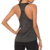 Workout Tank Solid Color Sweat-absorbing Breathable Relaxed-Fit Sleeveless Fitness Polyester Women Athletic Yoga Top Fitness Vest for Girl