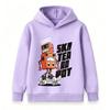 Kids Boys Girls Hooded Sweatshirt, Cool Cartoon Skater Robot Print Pullover Hoodie, Casual Soft Long Sleeve Top for Boys Girls Daily Wear Street Fashi