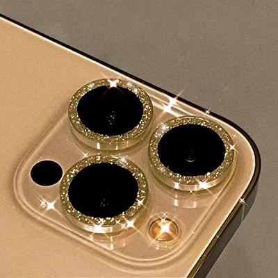 Luxury Diamond Camera Lens Protector Glass For iPhone 16 15 14 Plus 13 12 Mini 11 Pro Max Colorful Metal Lens Protective Film