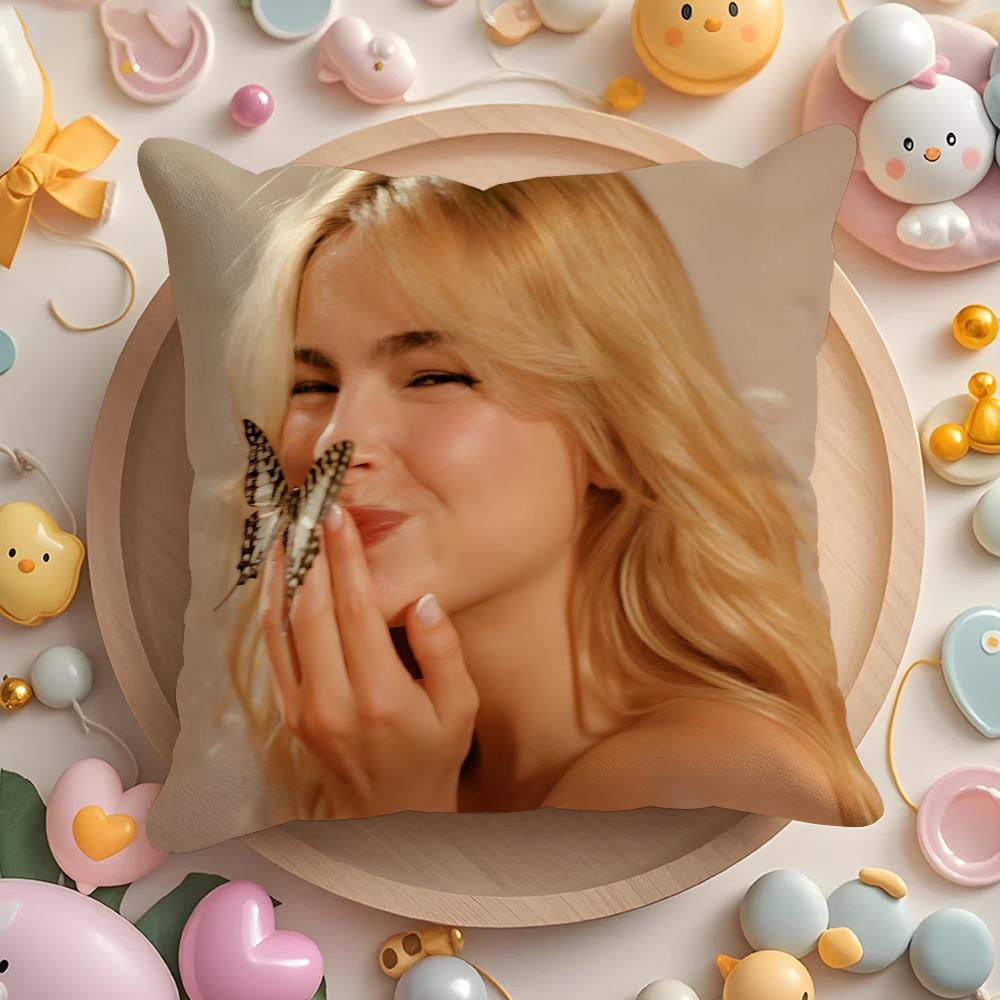 Singer A-Addison Rae Cushion Cover Home & Car Multi-Scene Pillow Cover - Reversible, Soft & Durable for Daily Use