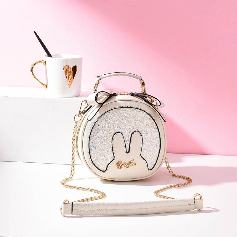SCIONE Women's Foreign Style Small Round Bag Fashion Hand Bag Shoulder Messenger Bag Mini Bag