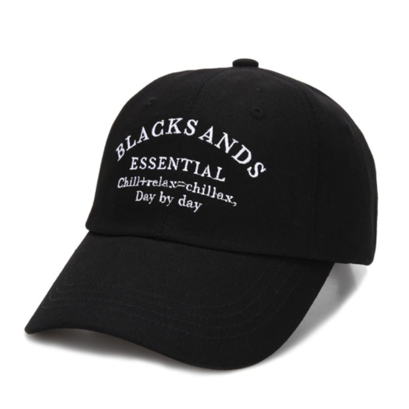 BLACK SANDS Chillax Essential Embroidered Ball Cap_Black
