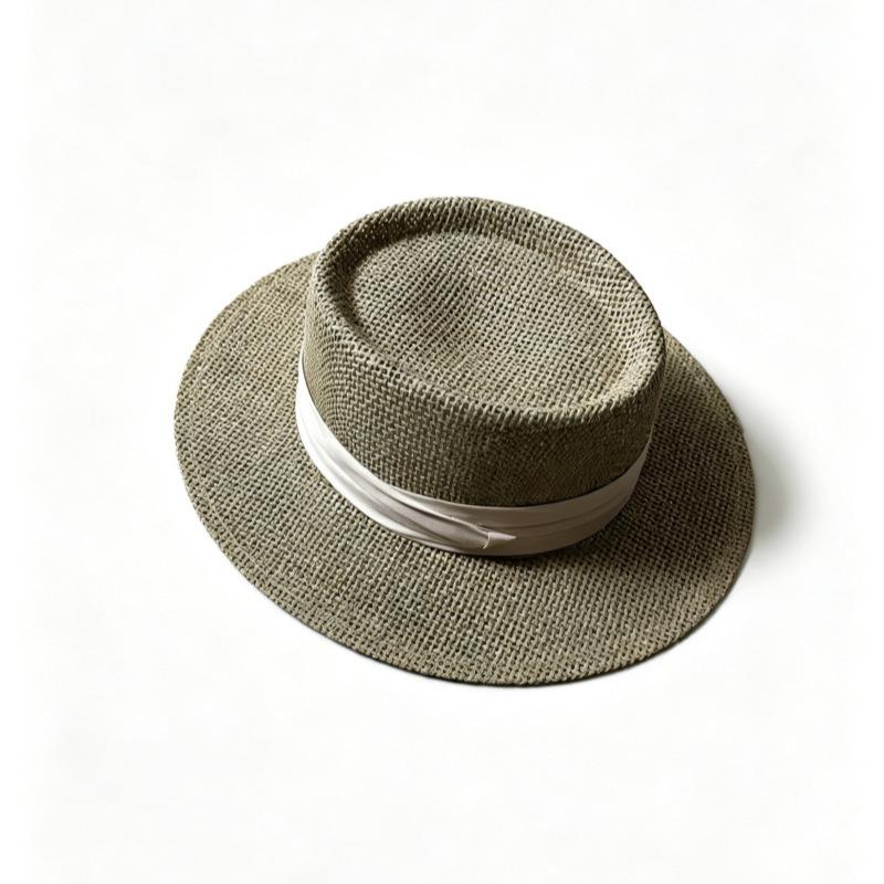 Summer Bow Sun Hat Female, Seaside Beach Vacation Sun Hat Outdoor Big Brim Sun Hat Sweet Straw Hat