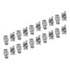 20Pcs Beard Beads Alloy Fine Appearance Delicate Details Hair Beads for Bracelet Necklace DIY Hair Decoration