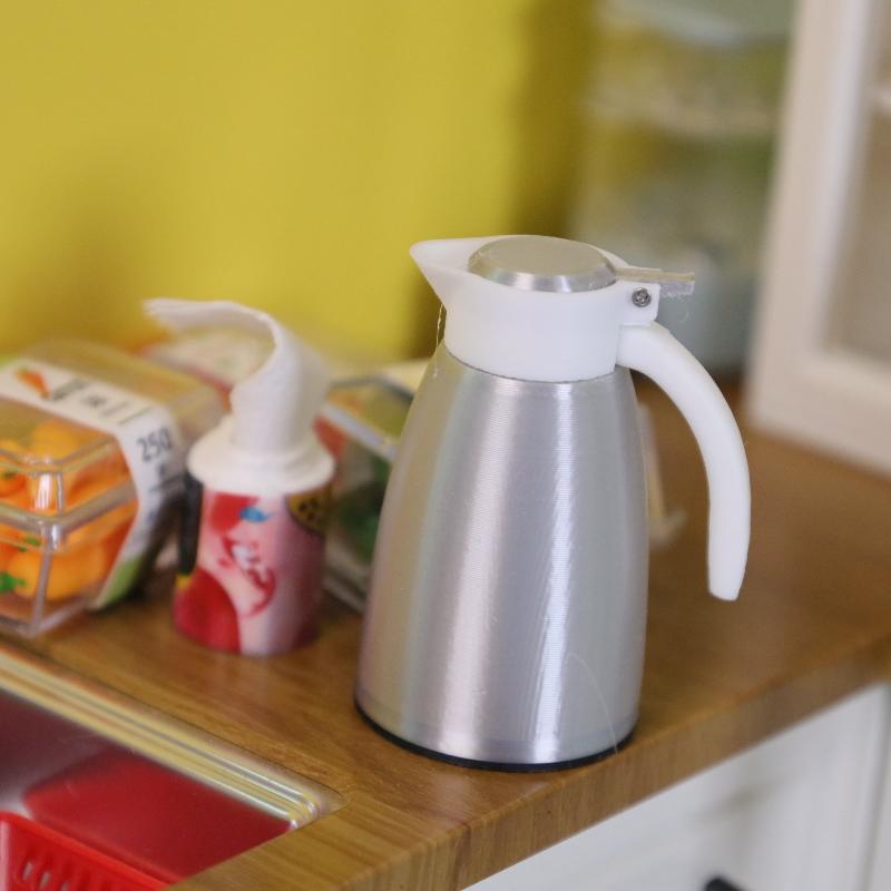 1Pcs Doll Scene Ornament Accessories Miniature Dollhouse Air Fryer Simulation Warm Water Bottle Rice Bucket Juicer Appliance