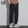 :CHOCOOLATEit Men's Linen Blend Cuffed Casual Pants