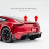 1/24 Tesla Roadster Convertible Alloy Sports Car Model Diecast Metal Toy Concept Car Model Simulation Sound and Light Kids Gift