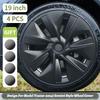 4PCS for Model Y 2020-2024 Vehicle Full Coverage Gemini Wheel Cover Placement Hubcaip 19 Inch Automobile Accessories for Tesla