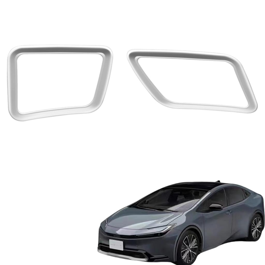 EopTatoo Custom Parts Accessories for the New Prius 60 Series Vent Panel Cover Dress Up Interior Goods (Silver)
