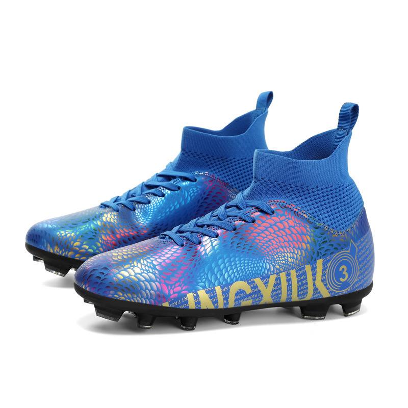 

2025 training shoes men s and women s mandarin ducks spring training new shoes high-top football shoes youth long nails large size sports 45
