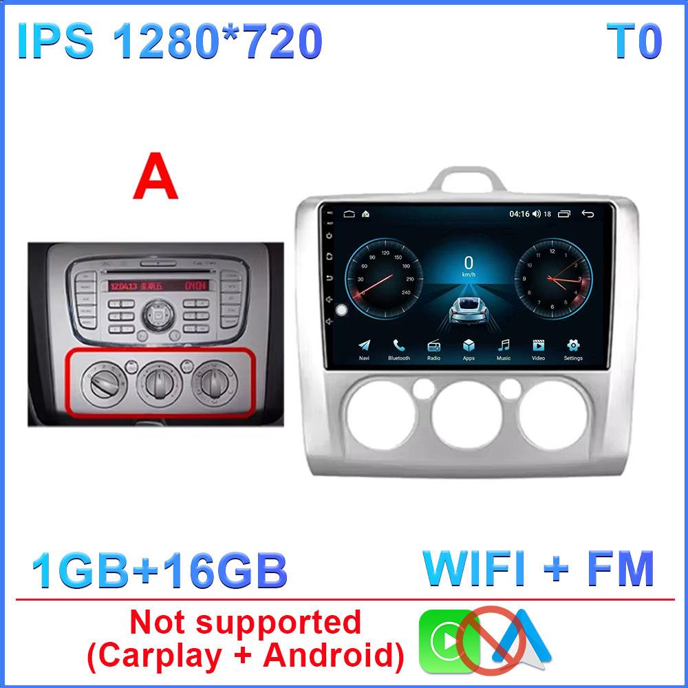 Android 16 For Ford Focus 2 3 Mk2 Mk3 2004 2005 2006 2007 - 2011 Car Radio Navigation Multimedia Player WIFI+4G GPS Carplay Auto