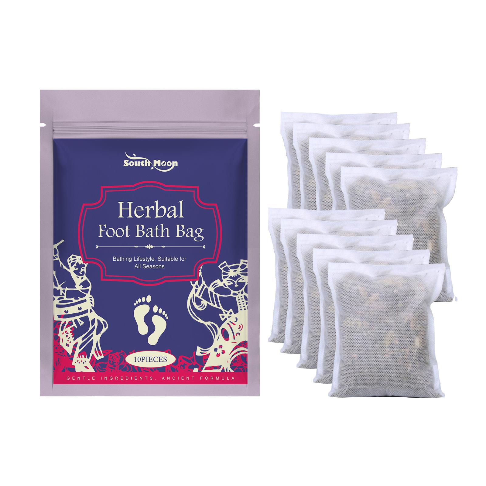 

South Moon Травяные пакеты для ванночек для ног Экстракт полыни Пакет для замачивания ног Мягкий уход Ванночки для ног