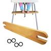 50cm Babyhochstuhl Fußstütze Fußablage Baby Natürlicher Bambus Babyhochstuhl Fußstütze Hochstuhl Fußstütze Mit Gummiring