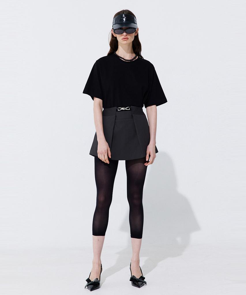 WNDERKAMMER Tuck Skort_Charcoal (Tuck Skirt Pants_Charcoal)