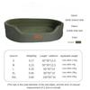 Winter Dog Pet Beds Square Dog Bed For Large Dogs Custom Size Dog Sofa Beds Waterproof Customized Pet Bed Inner Pad Washable