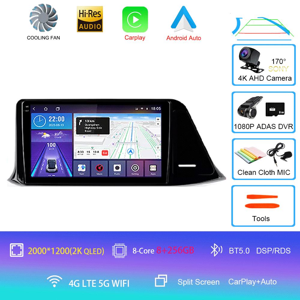 Car Radio Android 14 Carplay For Toyota C-HR CHR 2016 2017 2018 2019 2020 Multimedia Video Player Navigation Stereo GPS 2din DSP