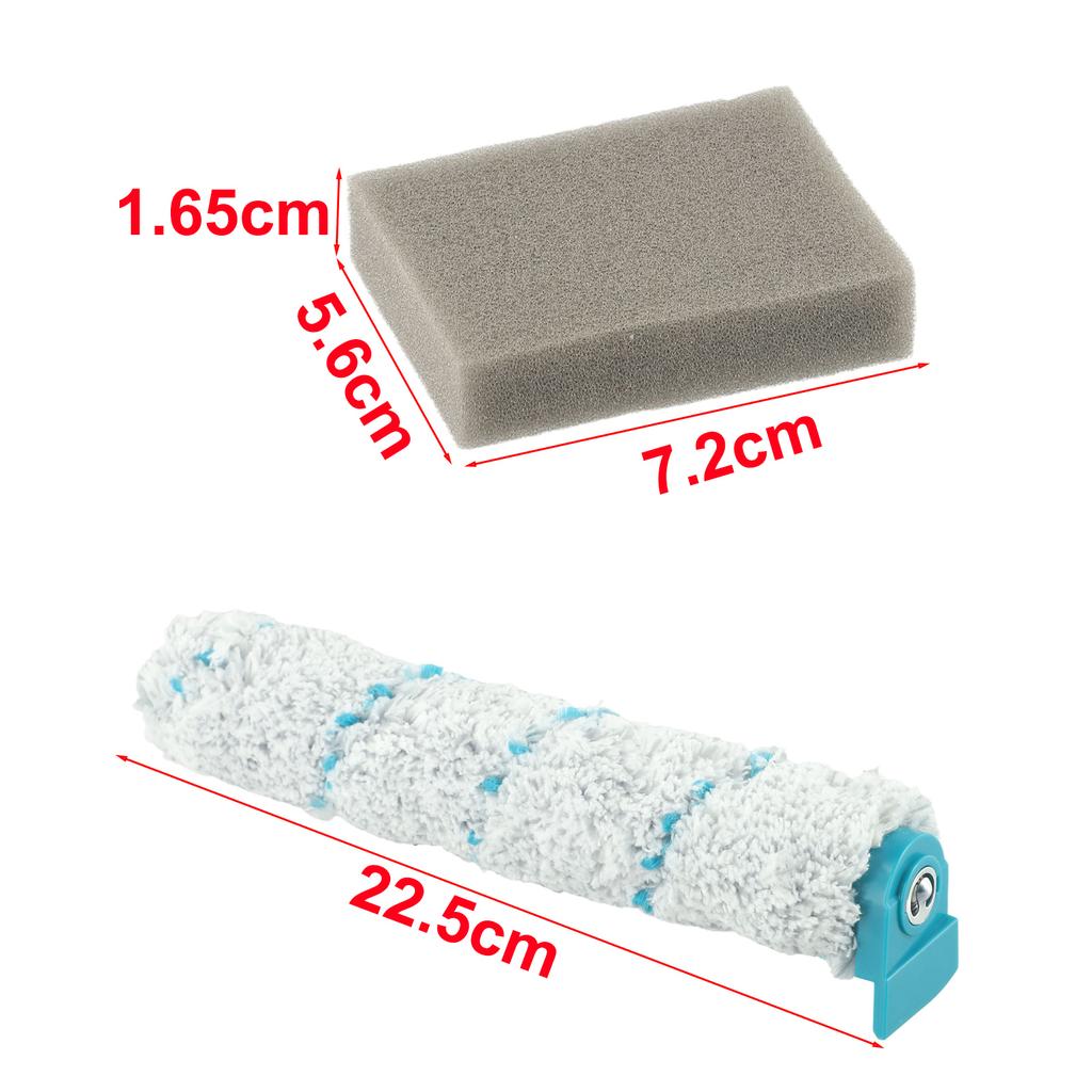 For Leifheit Regulus For PowerVac Kit Brush Roller Filter Sponge For Cordless Wet Suction Cleaner Vacuum Parts Accessories