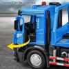 1:24 Electric Trailer Flatbed Car Mixer Truck Model Toy Sound Light Doors Opened Engineering Vehicles Holiday Gifts for Boys