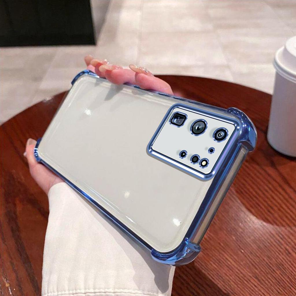 Case for Samsung Galaxy S20 ULTRA Electroplated Color Border Clear Phone Casing Cover