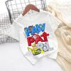 Paws Patrols Cool TShirt Skye Chase Summer Oneck Tops Boy Girl Number Tees Animal Baby Birthday Clothes Cartoon Casuals Tops