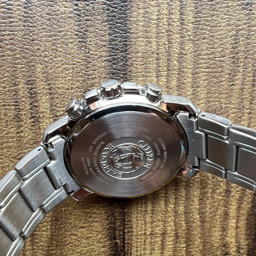 Used CITIZEN PROMASTER Eco-Drive Radio-controlled Solar Powered Watch PM56-3052 Men's