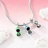 Original 925 Sterling Silver Bead Charms Golden Eye Openable Easter Egg Pendant Fit Original Bracelet For Women DIY Jewelry Gift