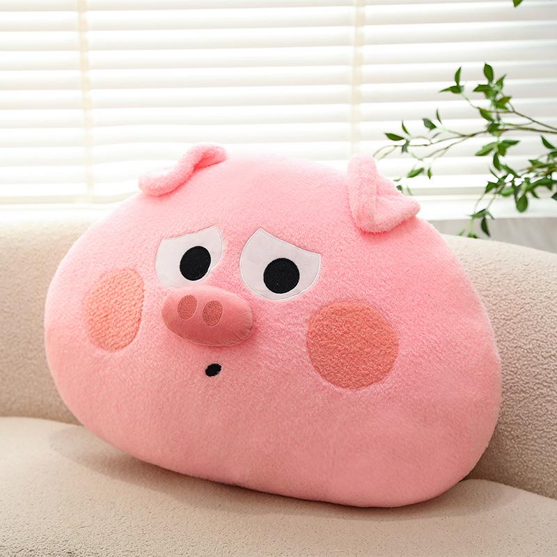 Large Plush Bacon Pig Pillow Backrest - Children's Gift Doll