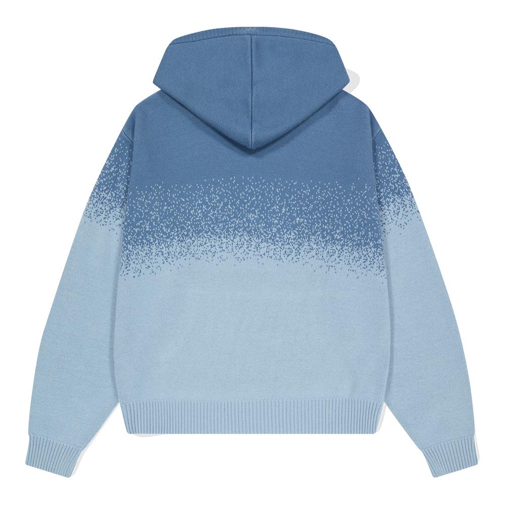MAHAGRID Basic Logo Ombre Knit Hoodie Blue(Mg2Dfmk630A)