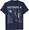 Artemis II Vesmírná Mise 2026 Start Rakety Zpět na Měsíc Unisex Tričko