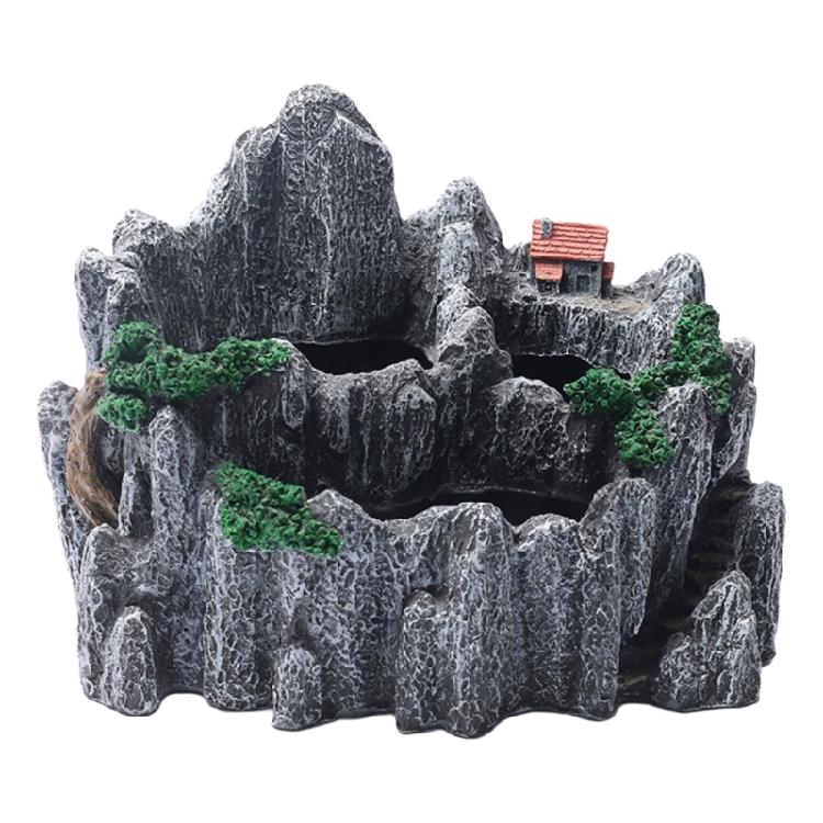 Dekoracyjna doniczka z żywicy Imitacja kształtu góry Akcesoria do ogrodnictwa domowego dla sukulentów Dodająca naturalnych klimatów