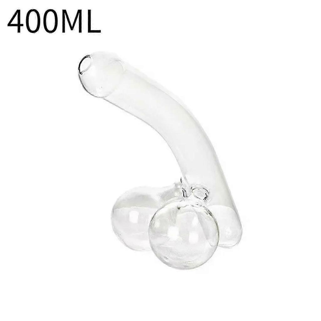 New and interesting transparent glass whisky decanter, table centrepiece and pourer