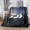 Fishing D-Daiwa printed throw blanket—lightweight,soft,warm;versatile blanket for all seasons—perfect as &air-conditioning throw,nap blanket