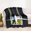 Airport Runway Design Flannel Blanket - Soft and Suitable for Sofas, Beds, Offices, Travel, All Seasons, and The Best Gift for The Holidays.