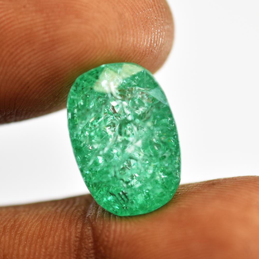 Natural Green Emerald Loose Gemstone Colombian 16x11mm Cushion Shape for Jewelry Making and Crafts