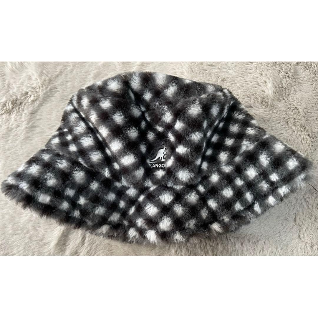 Used kangol bucket hat fur