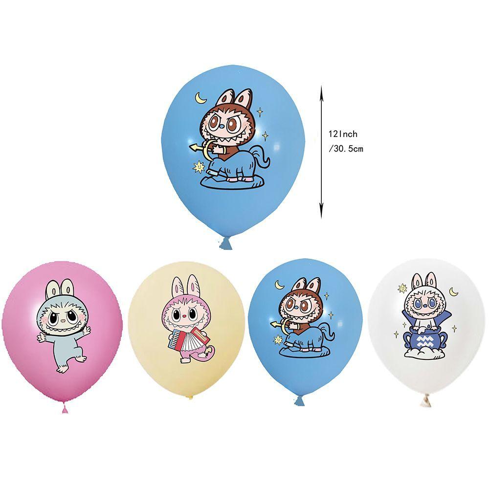 Cute LBB Birthday Party Decoration Includes Birthday Flag Balloon Cake Plugins and Cartoon Flag Balloons