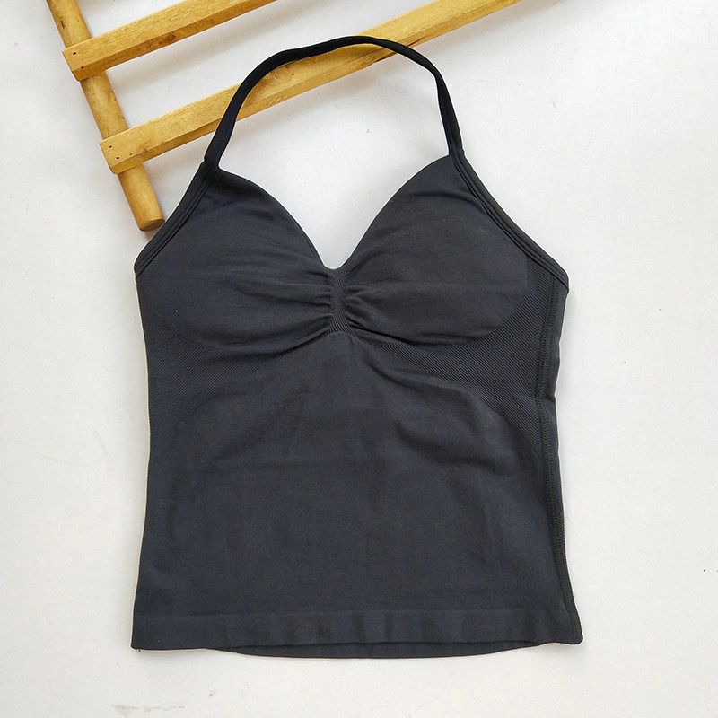 Neck Beauty Back Yoga Suit DF Sports Vest European and American Internet Celebrity Exaggerates Hips Shorts Training Peach Workout Clothes Women