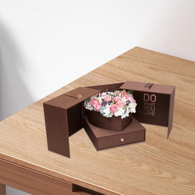 Leere Blumenbox, Blumenverpackung, Geschenk zum Valentinstag, befüllbares Souvenirgeschenk