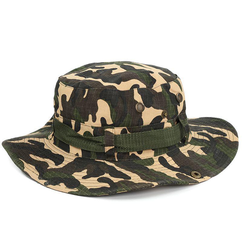 Double-Sided Outdoor Wide Brim Bucket Hat for Fishing, Hiking, and Sun Protection